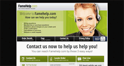 Desktop Screenshot of famehelp.com